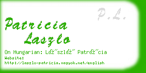 patricia laszlo business card